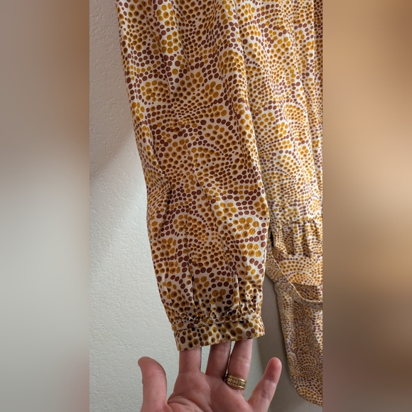 Rebecca Taylor Speckled Fluer Puff Sleeve Dress - Picture 8 of 11